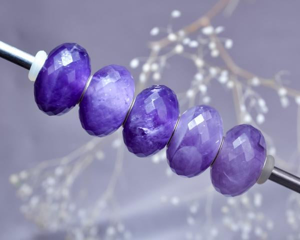 Faceted Purple Amethyst Bead 6