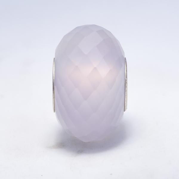 Faceted Purple Chalcedony Bead 2