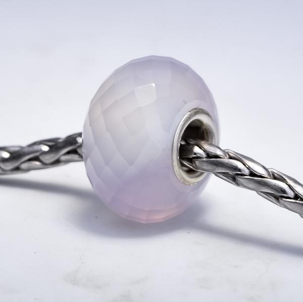 Faceted Purple Chalcedony Bead 4