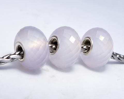 Faceted Purple Chalcedony Bead 6