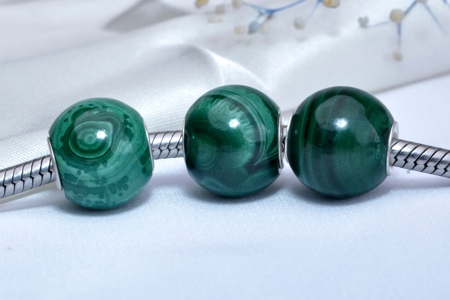 Green malachite original jewelry
