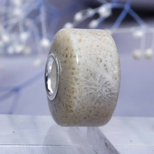 Polished Chrysanthemum Stone Bead  0