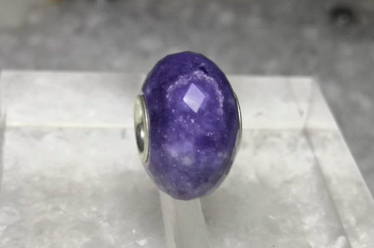 Energetic Purple Opal Gemstone Genuine Jewllery with Sterling Silver Core for European Bracelet