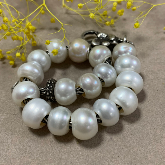 Low Price Value White Freshwater Pearl Beads with Small Core for Europ –  AmpearlBeads