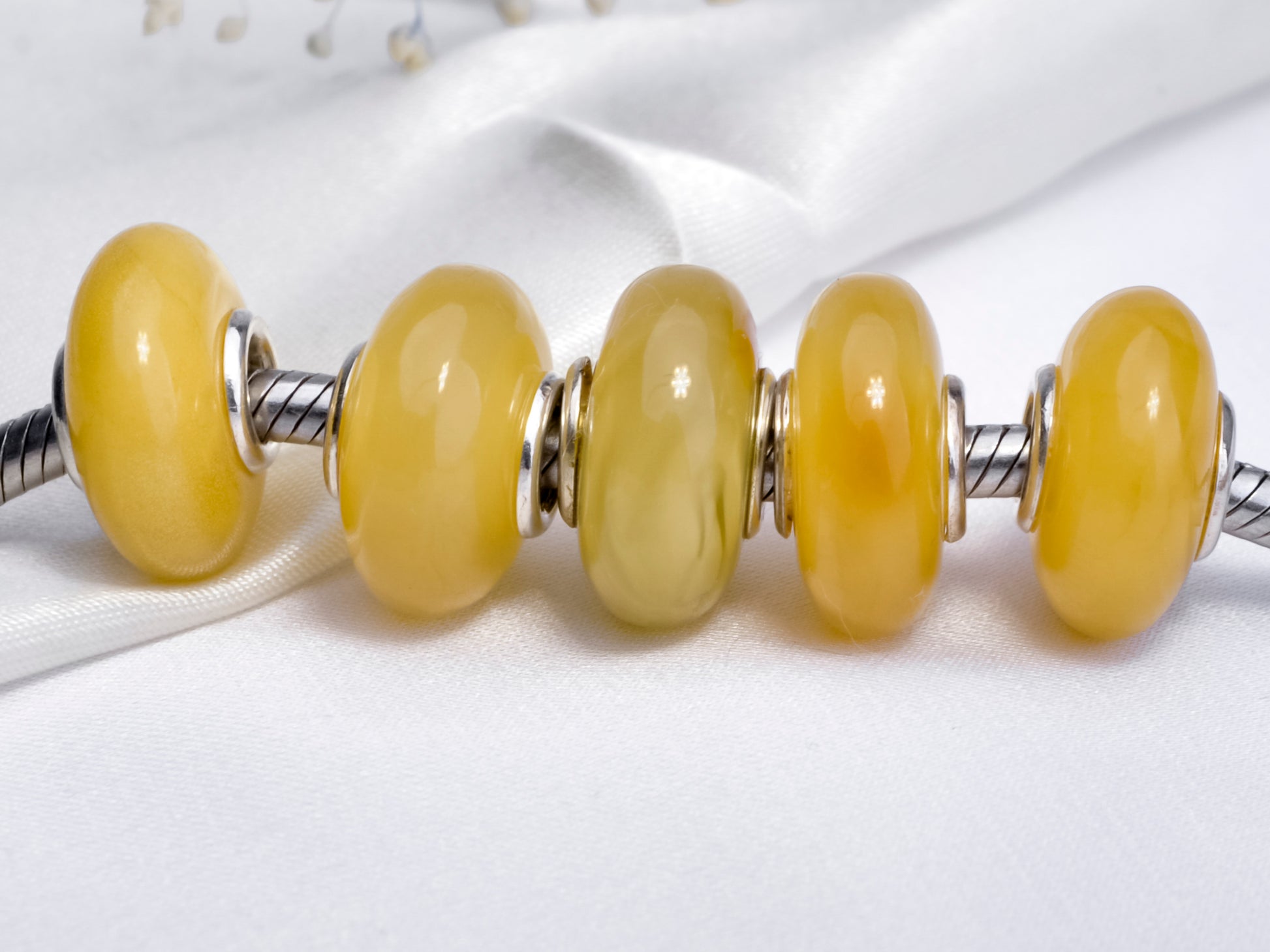 yellow amber 14-15mm 3